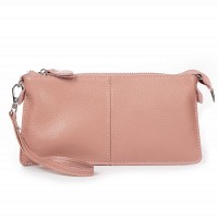 Молодежный клатч из кожи ALEX RAI 8801-3 pink