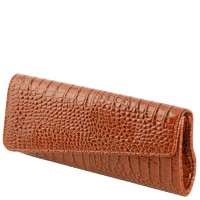 Коричневый клатч из кожзама TRAUM 7212-77