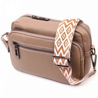 Молодежная женская кожаная сумка через плечо Vintage 22638 