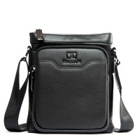 Мужская кожаная сумка через плечо BRETTON 4014-5 black