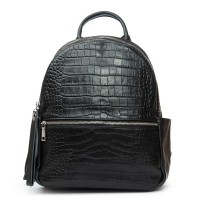 Женский кожаный рюкзак ALEX RAI 95518-9 black