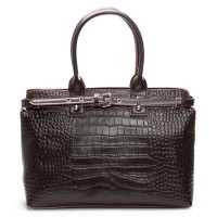 Женская кожаная сумка ALEX RAI 00108 brown