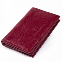 Женская кожаная визитница ST Leather 19218 Бордовая