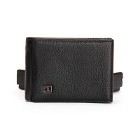 Мужской кожаный кошелек с зажимом для купюр BE BRETTON 168-79 black