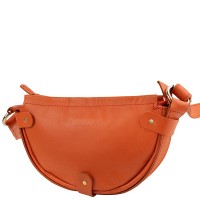 Кожаная женская сумка-клатч LASKARA LK-DM232-orange