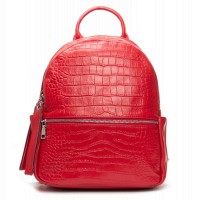 Женский кожаный рюкзак ALEX RAI 95518-9 red