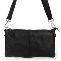 Молодежный клатч из кожи ALEX RAI 8801-2 black