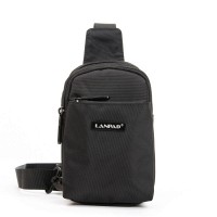 Мужская тканевая сумка-слинг Lanpad 0929 black