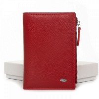 Женский кожаный кошелек Classik  DR. BOND WN-23-8 red
