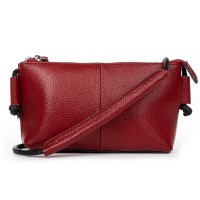 Молодежный клатч из кожи ALEX RAI 6003 bordo