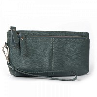 Женская кожаная косметичка Cosmetic A-00276 blue