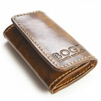 Мужская ключница ручной работы из кожи BOGZ A Tan P7M2S2