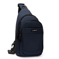 Мужская тканевая сумка-слинг Lanpad 63746 blue