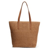 Пляжная плетеная сумка PODIUM 9123 khaki