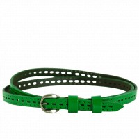 Женский зеленый кожаный ремень TRAUM 8825-54