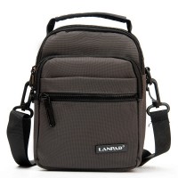 Мужская небольшая сумка через плечо и пояс Lanpad 82077 grey