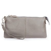 Молодежный клатч из кожи ALEX RAI 8801-3 grey
