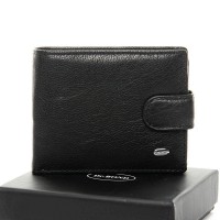 Мужской кожаный кошелек Classik DR. BOND M14 black