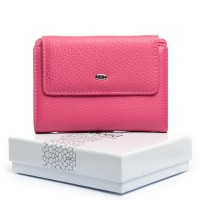 Женский кожаный кошелек Bright DR. BOND WS-31 plum-red