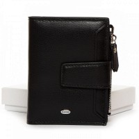 Женский кожаный кошелек Classik DR. BOND WN-23-11 black