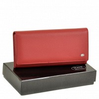 Женский кожаный красный кошелек Classik dr.Bond W501 red