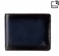 Мужской кожаный кошелек Visconti AT60 Arthur c RFID (Burnish Blue)