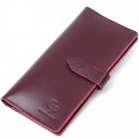 Женский кожаный кошелек GRANDE PELLE 11467 Бордовый