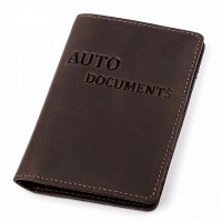 Кожаная обложка для автодокументов Shvigel 13922