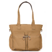 Летняя тканевая сумка Jielshi 3755 yellow brown