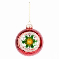Шар новогодний Yes! Fun d-8 см, красный 973840