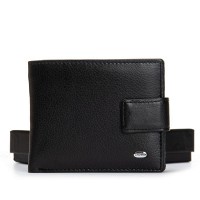 Мужской кожаный кошелек - зажим для купюр DR. BOND M13-1CK black