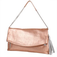 Женская кожаная сумка LASKARA lk-ds259-rose-gold