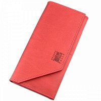 Женский кожаный красный кошелёк GRANDE PELLE 11216