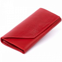 Женский кожаный клатч GRANDE PELLE 11318 Красный