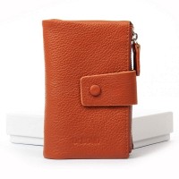 Женский кожаный кошелек Classik  DR. BOND WN-23-19 orange
