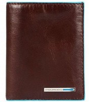 Коричневое кожаное мужское портмоне Piquadro Blue Square (PU3244B2_MO)