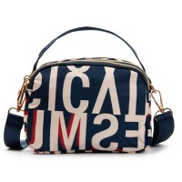 Летняя тканевая сумка Jielshi 8-31 blue letters