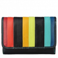 Женский кожаный кошелек Visconti str3 blk m с защитой RFID