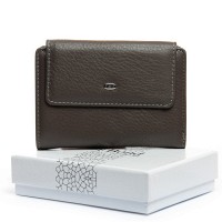 Женский кожаный кошелек Bright DR. BOND WS-31 gray