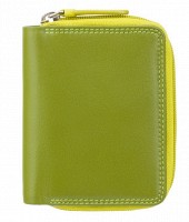 Кожаный женский кошелек Visconti RB53 Hawaii c RFID (Lime Multi)