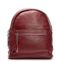 Женский кожаный рюкзак ALEX RAI 8635-9 bordo