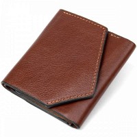 Мужской кожаный кошелек GRANDE PELLE 11464 Коричневый