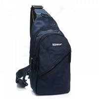 Мужская тканевая сумка-слинг Lanpad 82084 blue