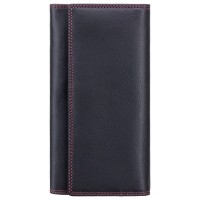 Женский кожаный кошелек Visconti CD21 Topaz (Black Red)