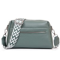 Женская кожаная сумка классическая ALEX RAI 99122 blue green