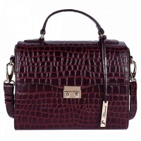 Женская кожаная сумка Ashwood C55 Bordo (Бордовый)