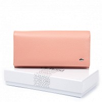 Женский кожаный кошелек Classik  DR. BOND W501-2 pink purple