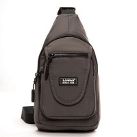 Мужская тканевая сумка-слинг Lanpad 0936 grey бол