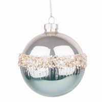 Шар новогодний Yes! Fun d-8 см, серебряный 973847