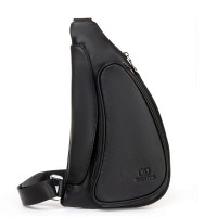 Мужская кожаная сумка слинг BRETTON 9186-68 black